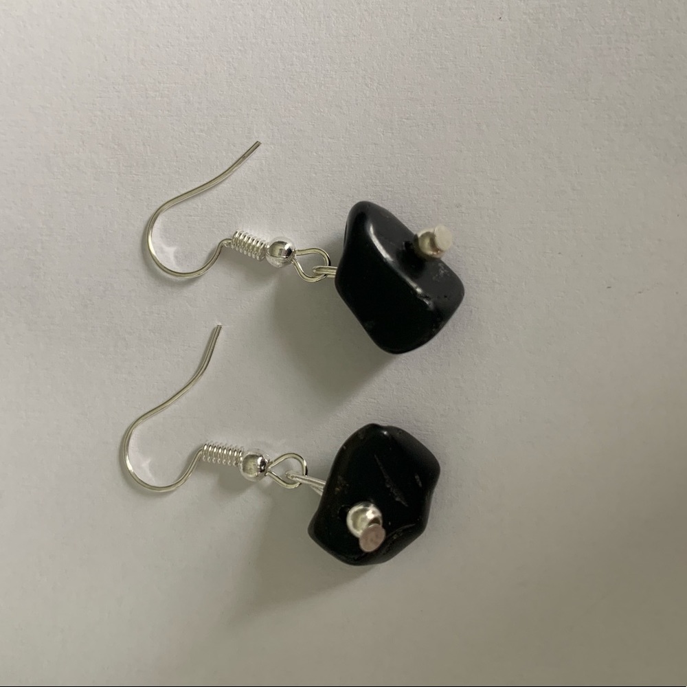 Black Earrings.